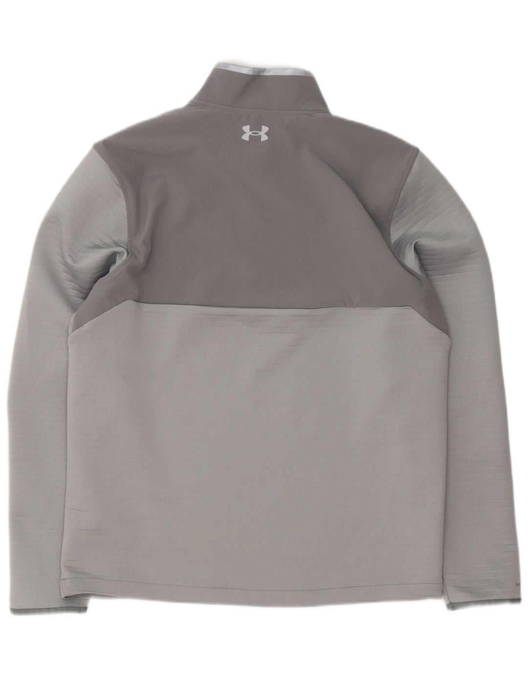Under Armour Uomo Pullover Tuta Top Large Grigio Colourblock Sport