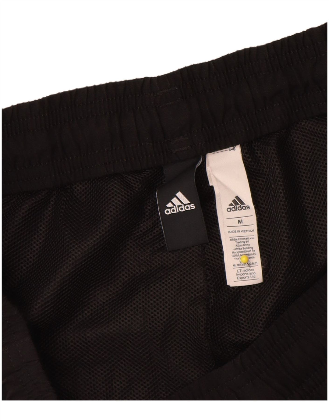 Pantaloncini sportivi Adidas da uomo con grafica media in poliestere nero