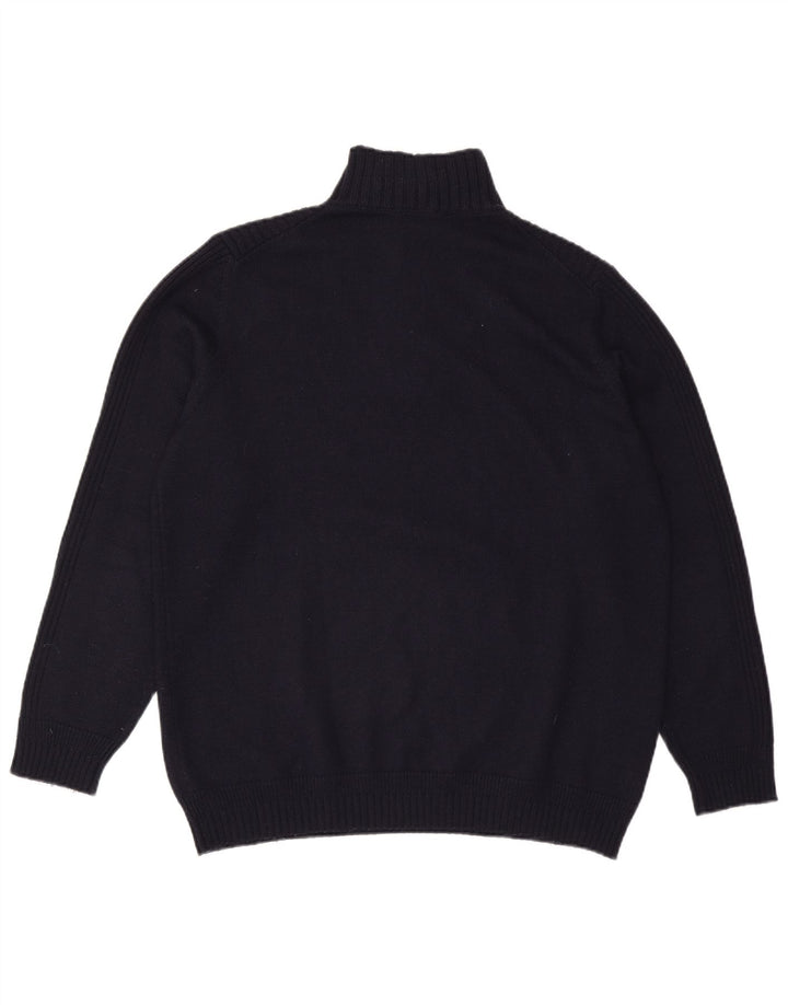 Maglione Trussardi Jeans Uomo con Zip Collo 2XL Blu Navy