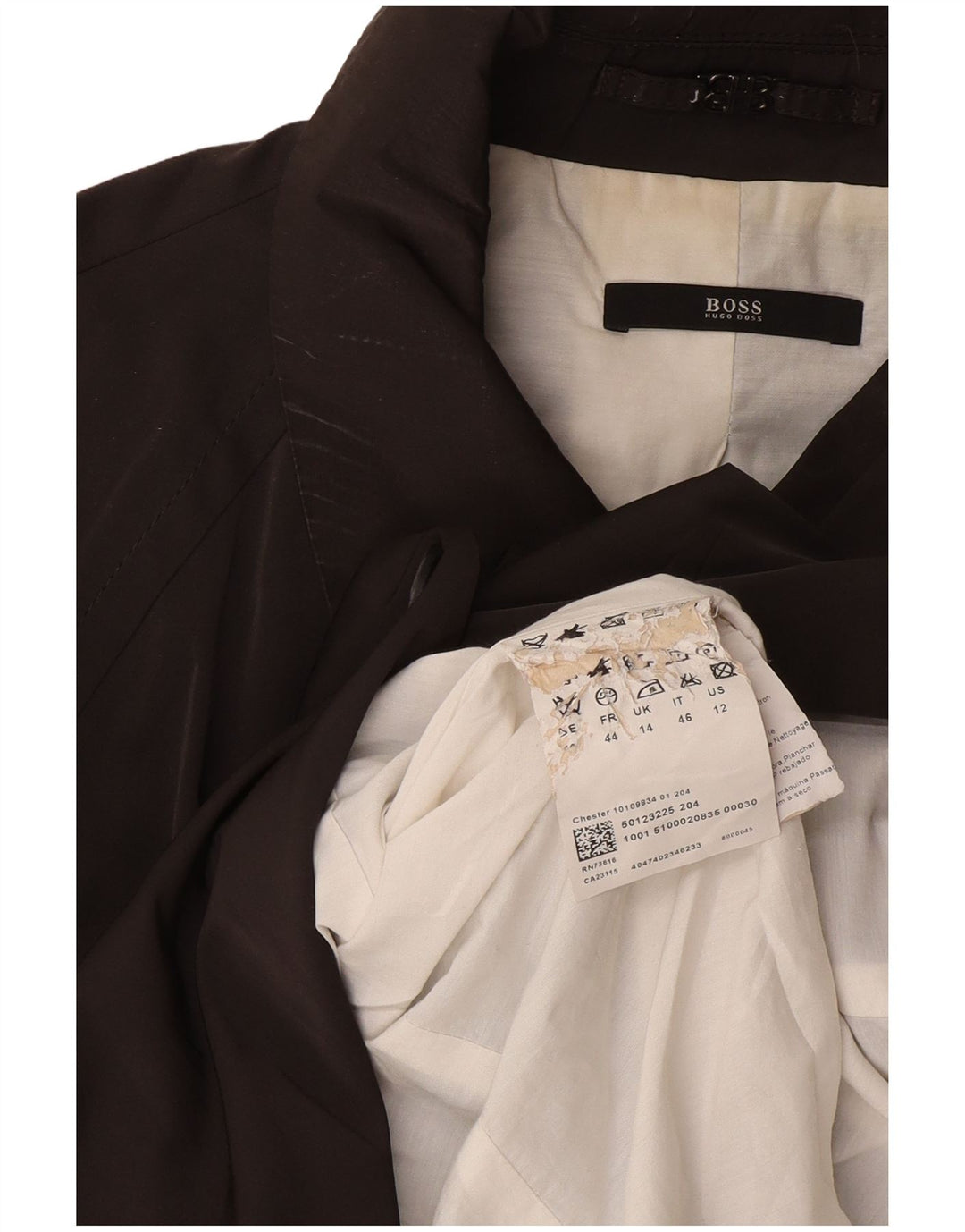Trench da donna Hugo Boss UK 14 Poliestere grigio medio