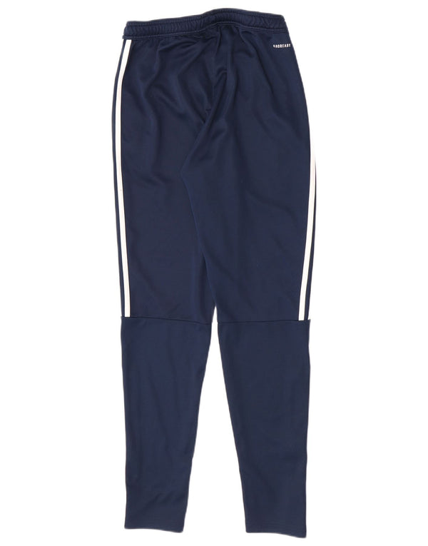Pantaloni da tuta da uomo Adidas Small in poliestere blu navy