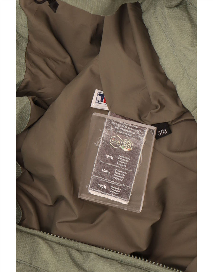 Giacca imbottita con cappuccio Fila da uomo UK 36 Small Verde Poliestere