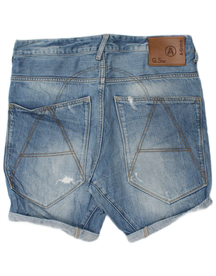 Pantaloncini di jeans da uomo G-Star W32 cotone blu medio