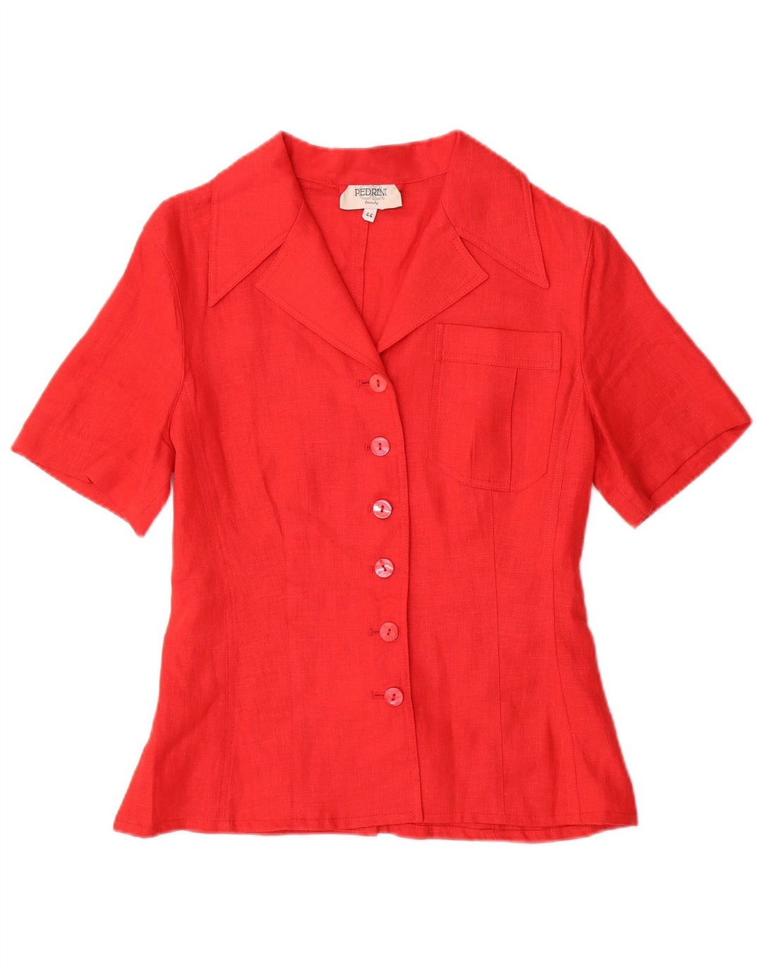 GB.PEDRINI Set gonna 2 pezzi da donna IT 44 medio W26 Lino rosso