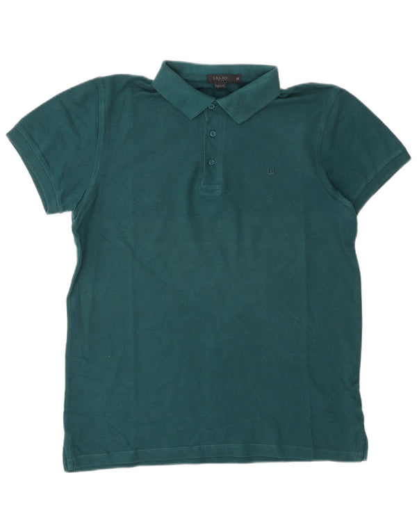 Polo da uomo Regular Fit LIU JO in cotone verde medio
