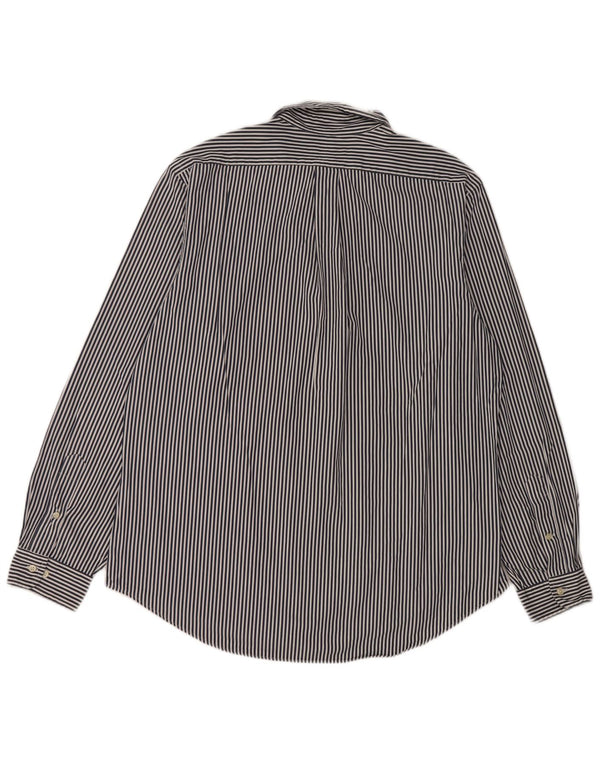 Polo Ralph Lauren Camicia da uomo su misura taglia 43 17 XL a righe blu navy