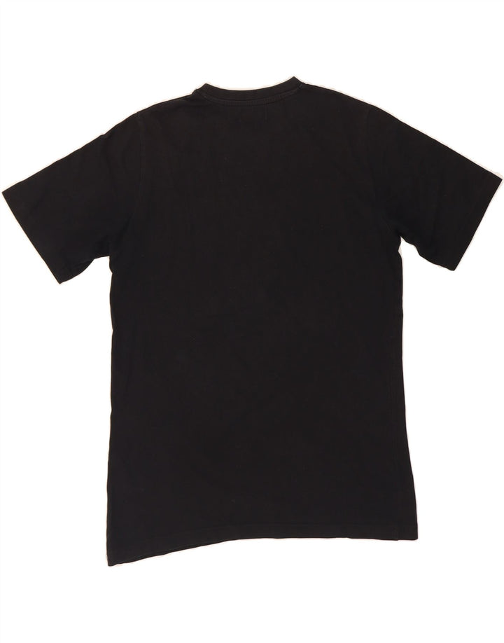 KAPPA Mens Graphic T-Shirt Top Medium Black Cotton Vintage Kappa and Second-Hand Kappa from Messina Hembry 