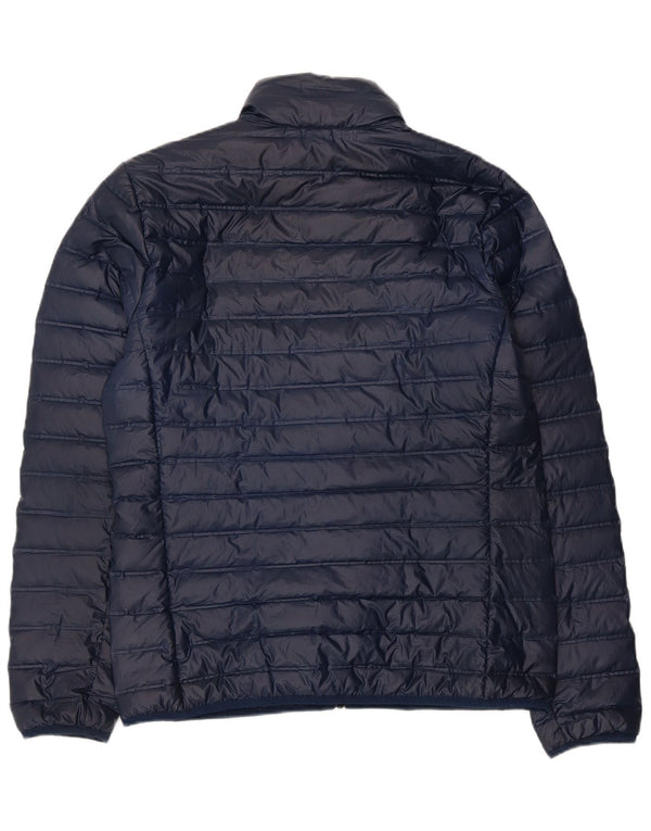 Giacca imbottita da uomo ADIDAS UK 38 medio poliestere blu navy