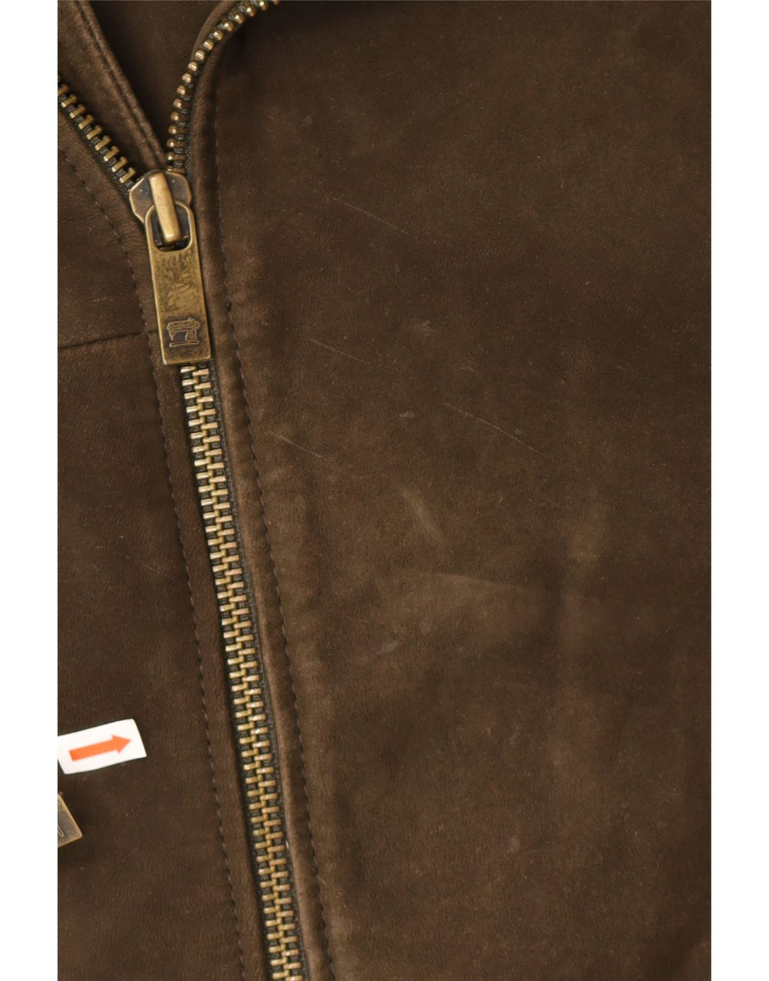 Giacca in pelle scamosciata da uomo Scotch & Soda UK 40 grande in pelle kaki