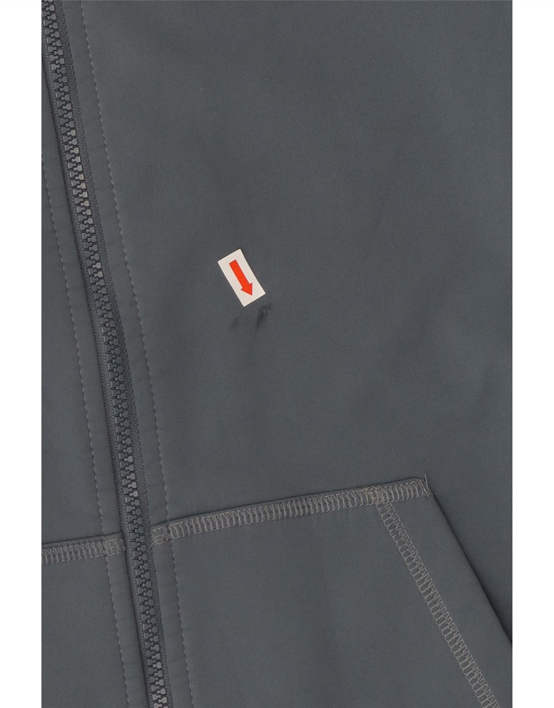 Felpa con cappuccio e zip da donna Nike UK 18 XL poliestere grigio