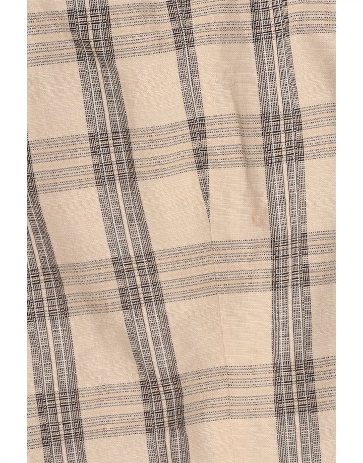 Giacca blazer doppiopetto da uomo Zara UK 38 Acetato a quadri beige medio