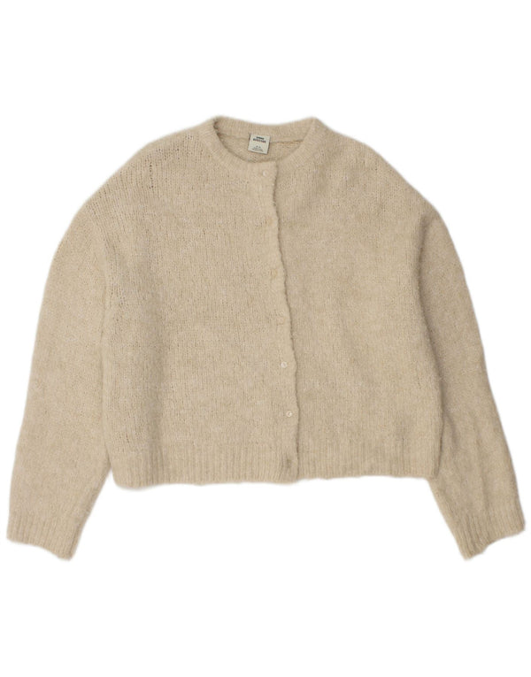 Maglione cardigan oversize corto da donna Urban Outfitters UK 14 Beige medio