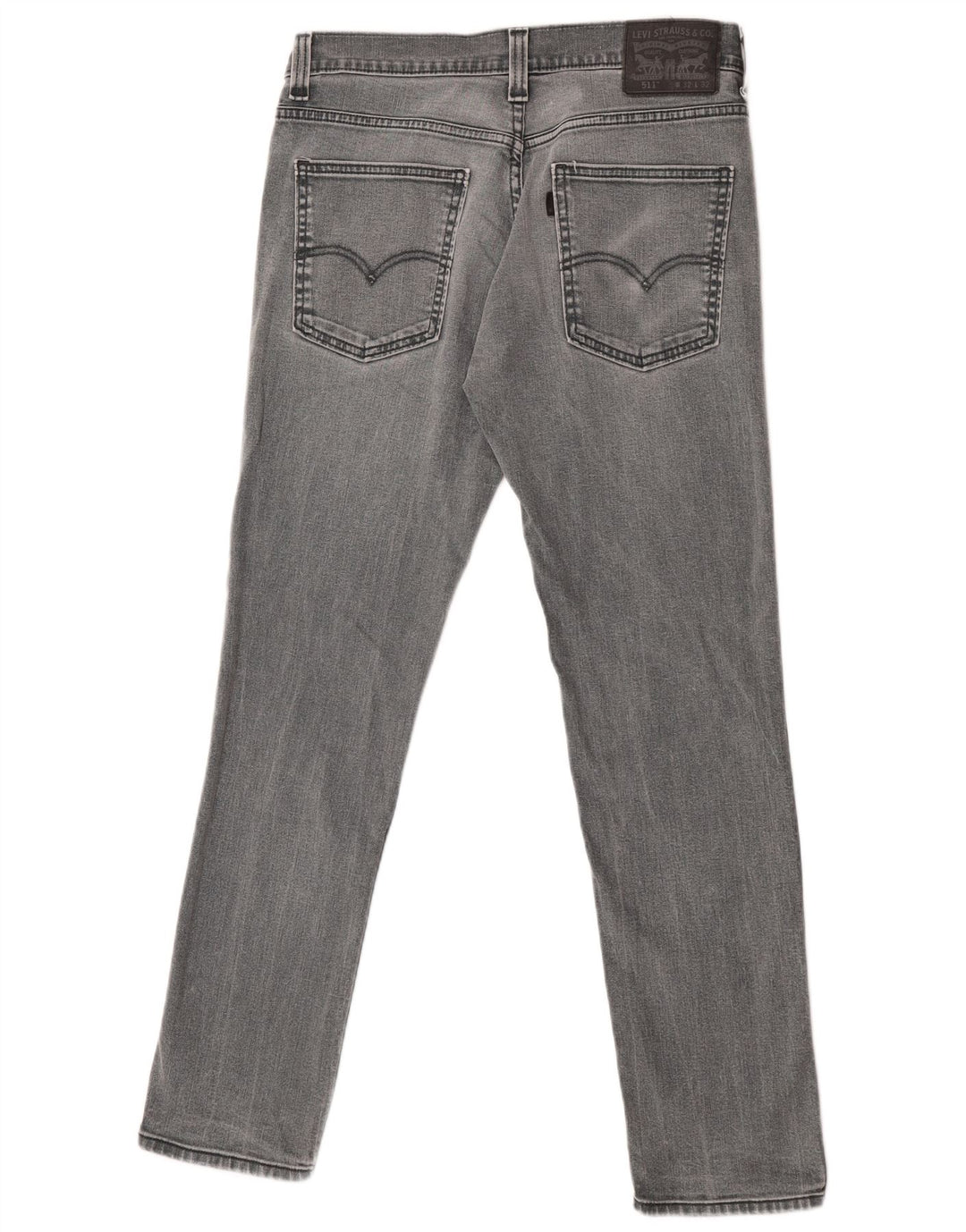 Levi's Uomo 511 Slim Jeans W32 L32 Cotone Grigio