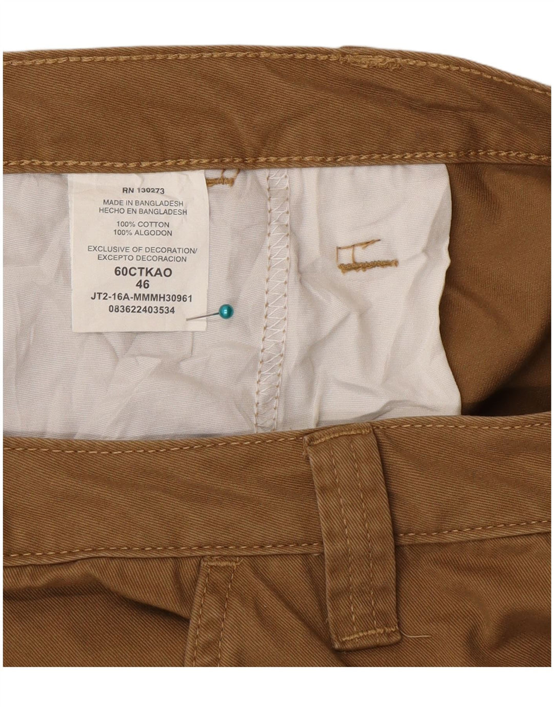 Pantaloncini cargo da uomo Wrangler W46 3XL cotone beige