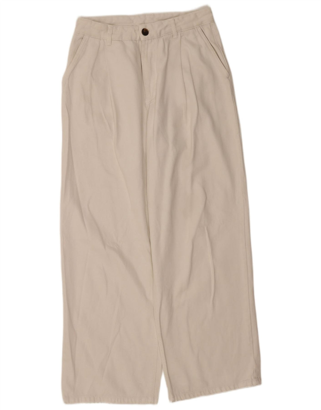 Pantaloni chino con pegging da donna Massimo Dutti EU 40 medio W30 L30 bianco