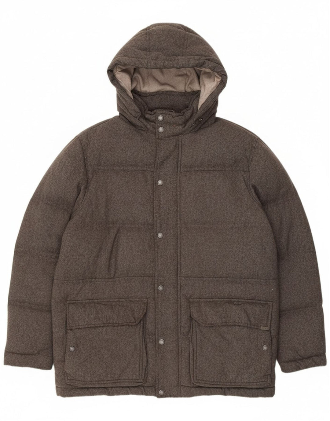 Giacca imbottita con cappuccio da uomo Timberland UK 42 XL nylon grigio