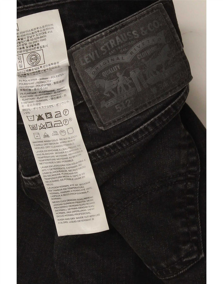 Jeans Levi's da uomo 512 slim affusolati W34 L30 cotone nero