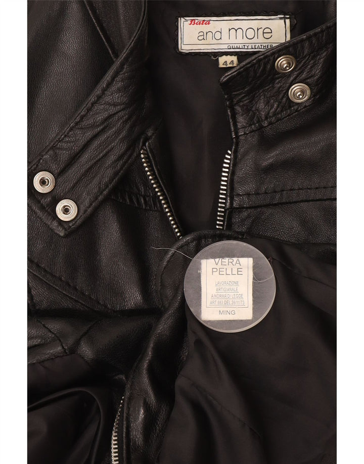 Giacca in pelle da donna Bata and More IT 44 media pelle nera