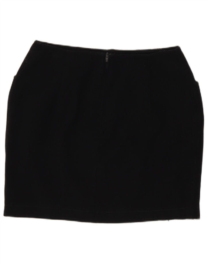 Minigonna da donna Marella UK 10 piccola W26 lana nera