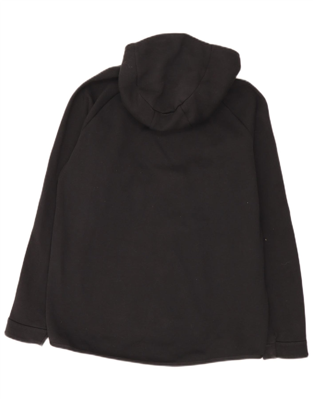 Felpa con cappuccio e zip Nike da uomo, grande, in cotone nero