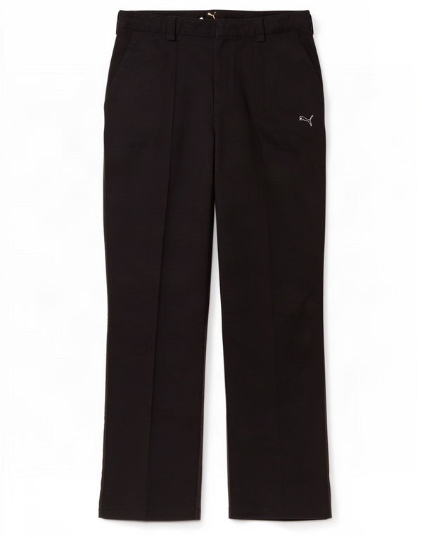 Pantaloni chino dritti da uomo Puma W32 L32 in cotone color block nero