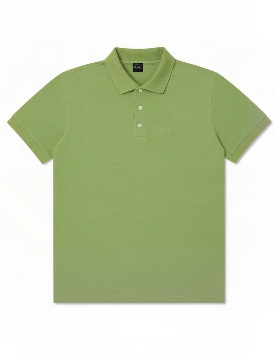 Polo da uomo Hugo Boss in cotone verde medio