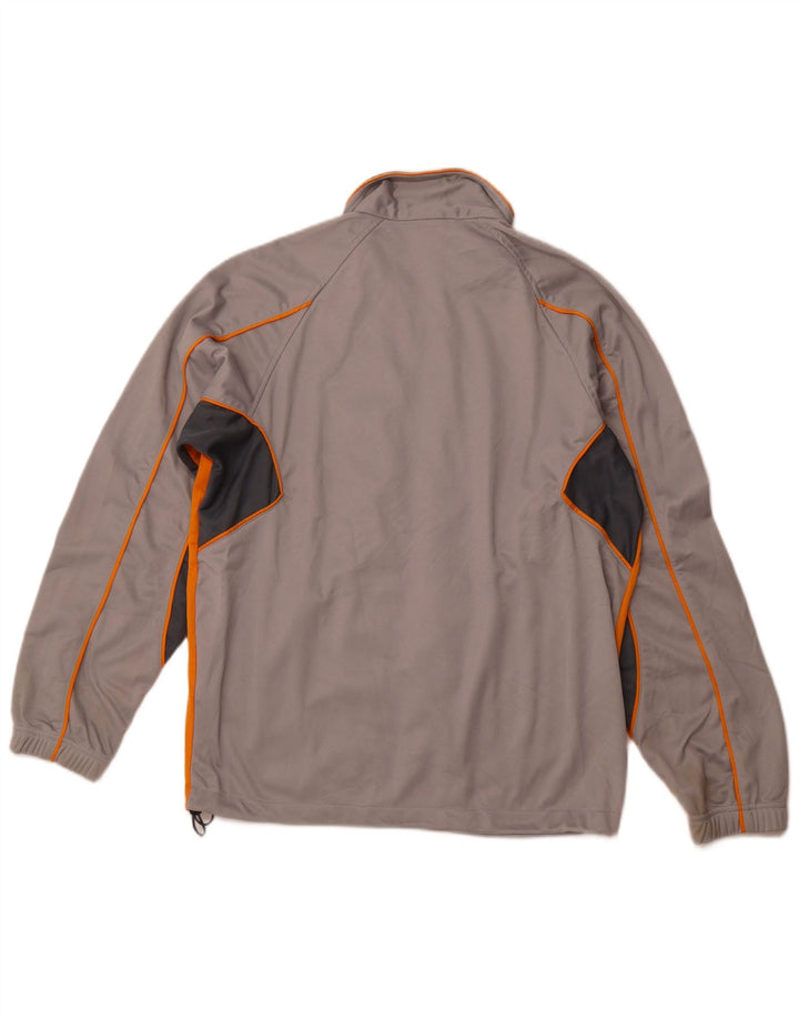 Giacca da tuta da uomo BRUGI in poliestere color block grigio medio