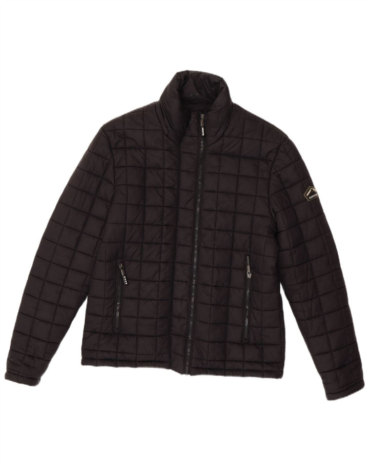 Giacca imbottita da uomo Superdry UK 40 Large in nylon nero