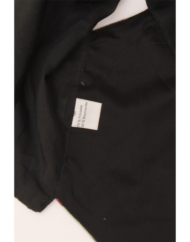 Gilet da donna VINTAGE UK 14 Poliestere floreale nero medio