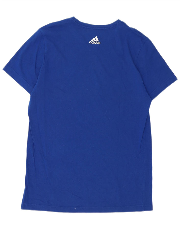 Maglietta grafica da uomo Adidas Top blu medio