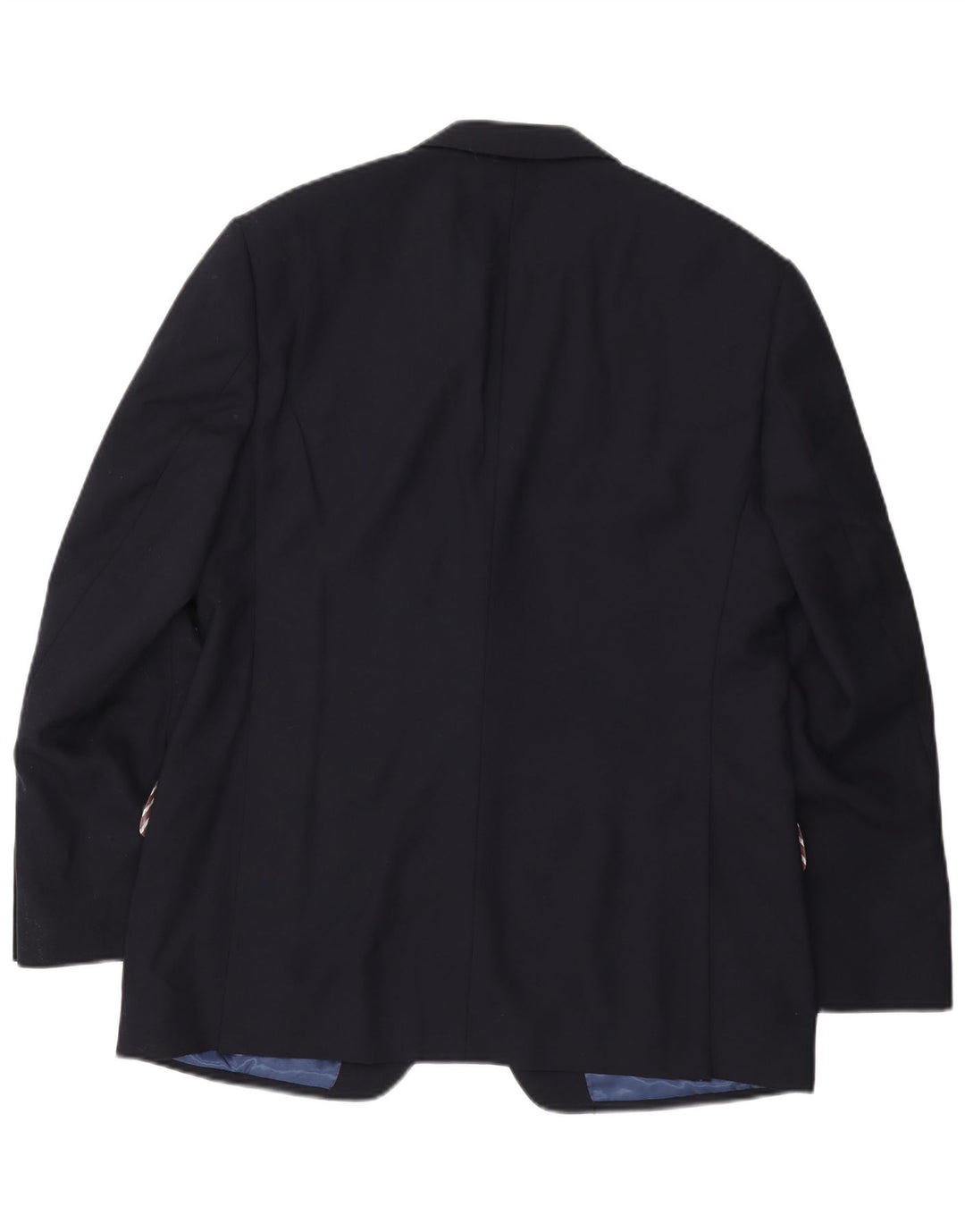 Giacca blazer a 2 bottoni da uomo Marks & Spencer UK 42 Large in lana blu navy