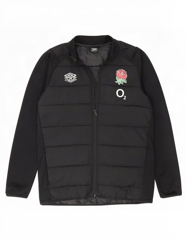 Giacca imbottita Umbro da uomo Rugby England UK 42 XL poliestere nero