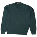 AUSTRALIAN L'ALPINA Maglione da uomo con scollo a V in lana verde medio