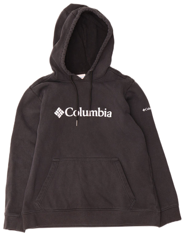 Felpa con cappuccio grafica da ragazzo Columbia 13-14 anni grande in cotone nero