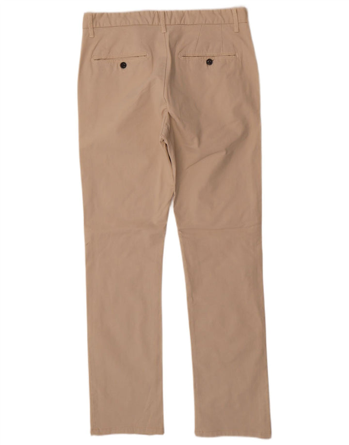 Pantaloni chino dritti da uomo Zara EU 42 Large W32 L31 Beige