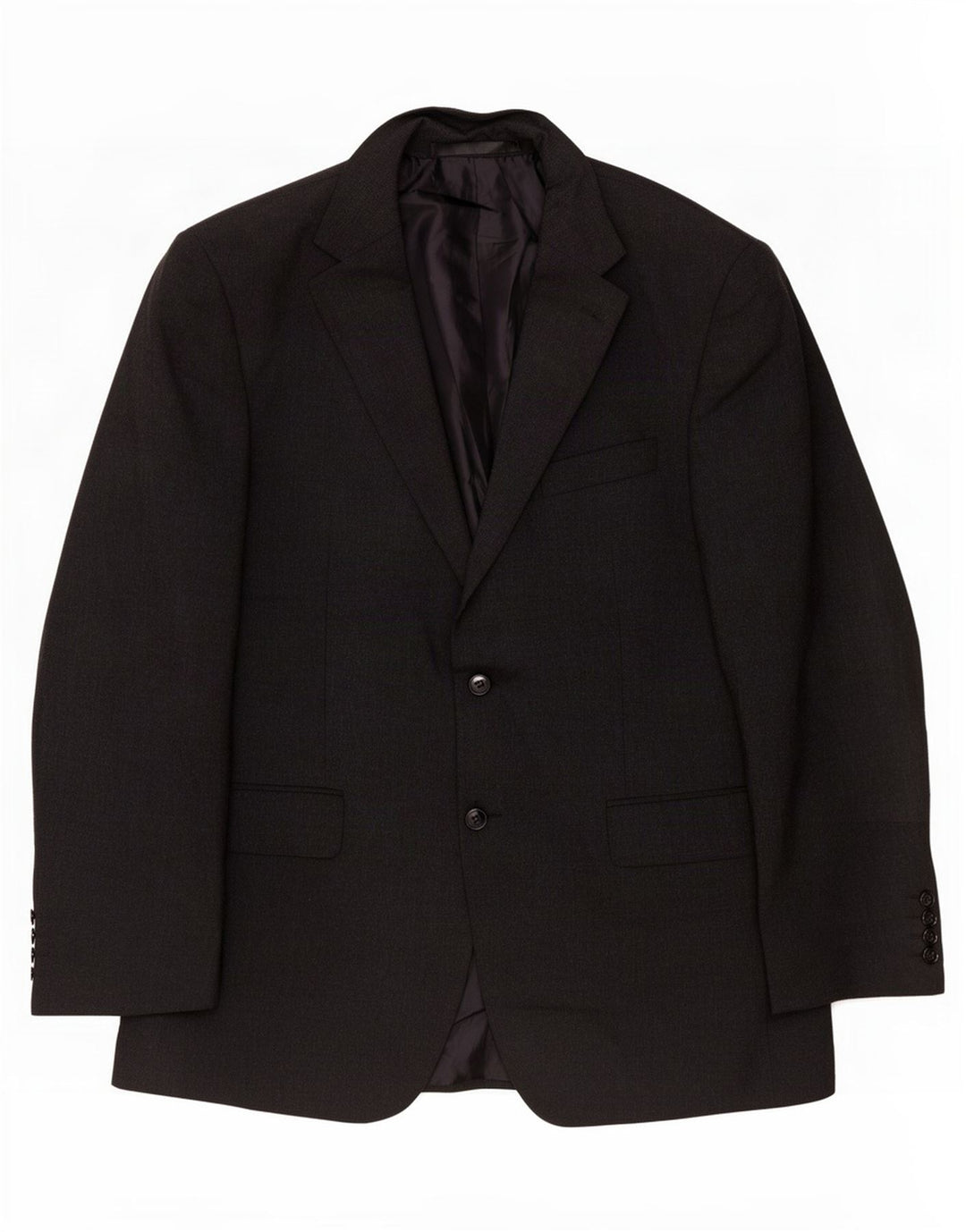 Giacca blazer a 2 bottoni da uomo Marks & Spencer UK 40 poliestere nero medio