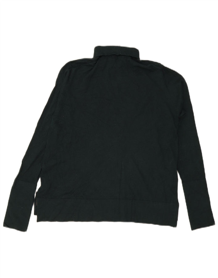 Maglione maglione a collo alto da donna Zara UK 14 verde medio modal