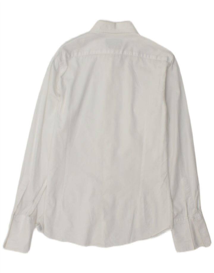 Camicia da uomo slim fit Massimo Dutti taglia 39 15 1/2 media bianca