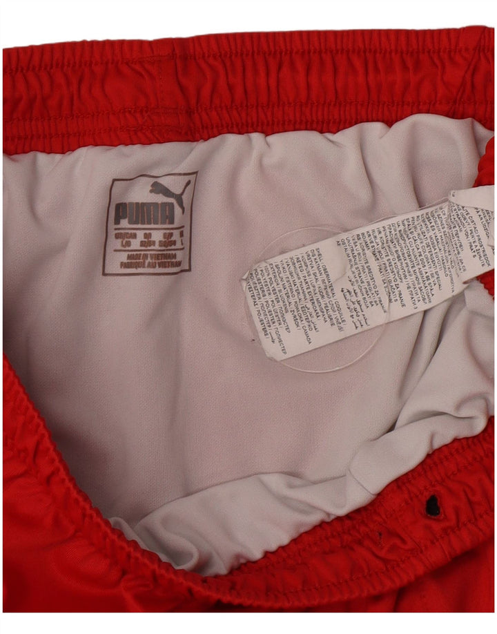 Pantaloncini sportivi da uomo Puma Large rossi in poliestere