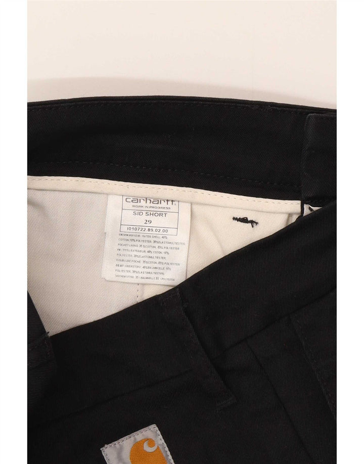 Pantaloncini chino da uomo Carhartt W29 cotone nero medio