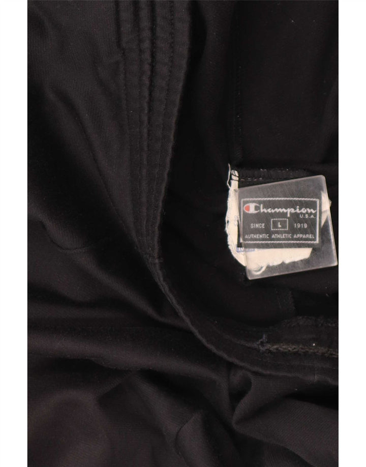 Pantaloni da tuta da uomo Champion grandi in poliestere nero
