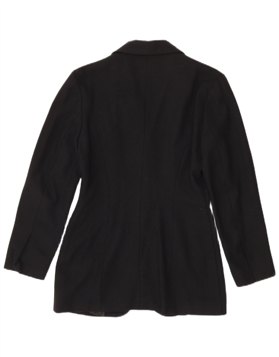 Giacca blazer vintage da donna a 4 bottoni UK 12 media nera