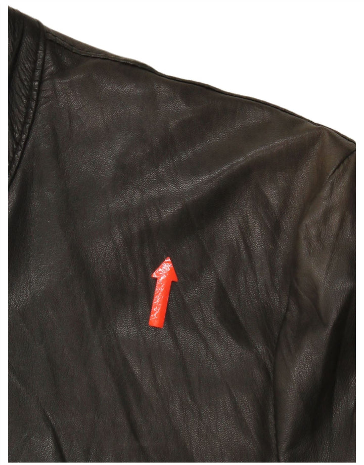 Giacca in Pelle Uomo IT 48 Media Pelle Nera