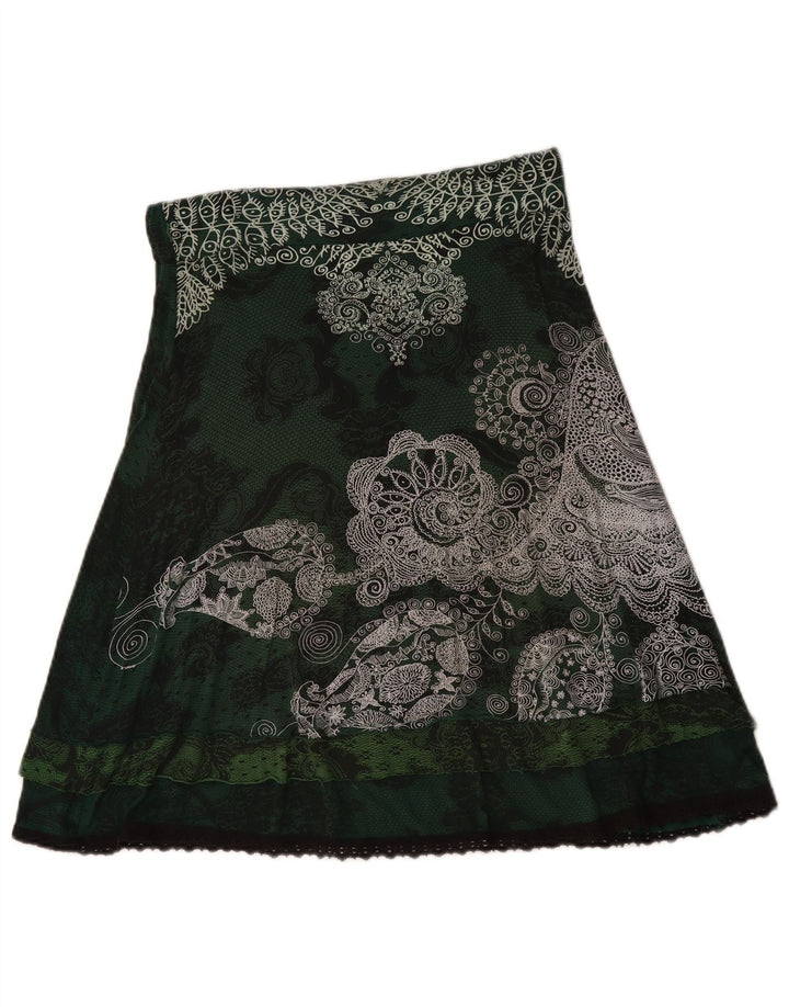 Desigual Gonna a trapezio da donna media W30 verde floreale