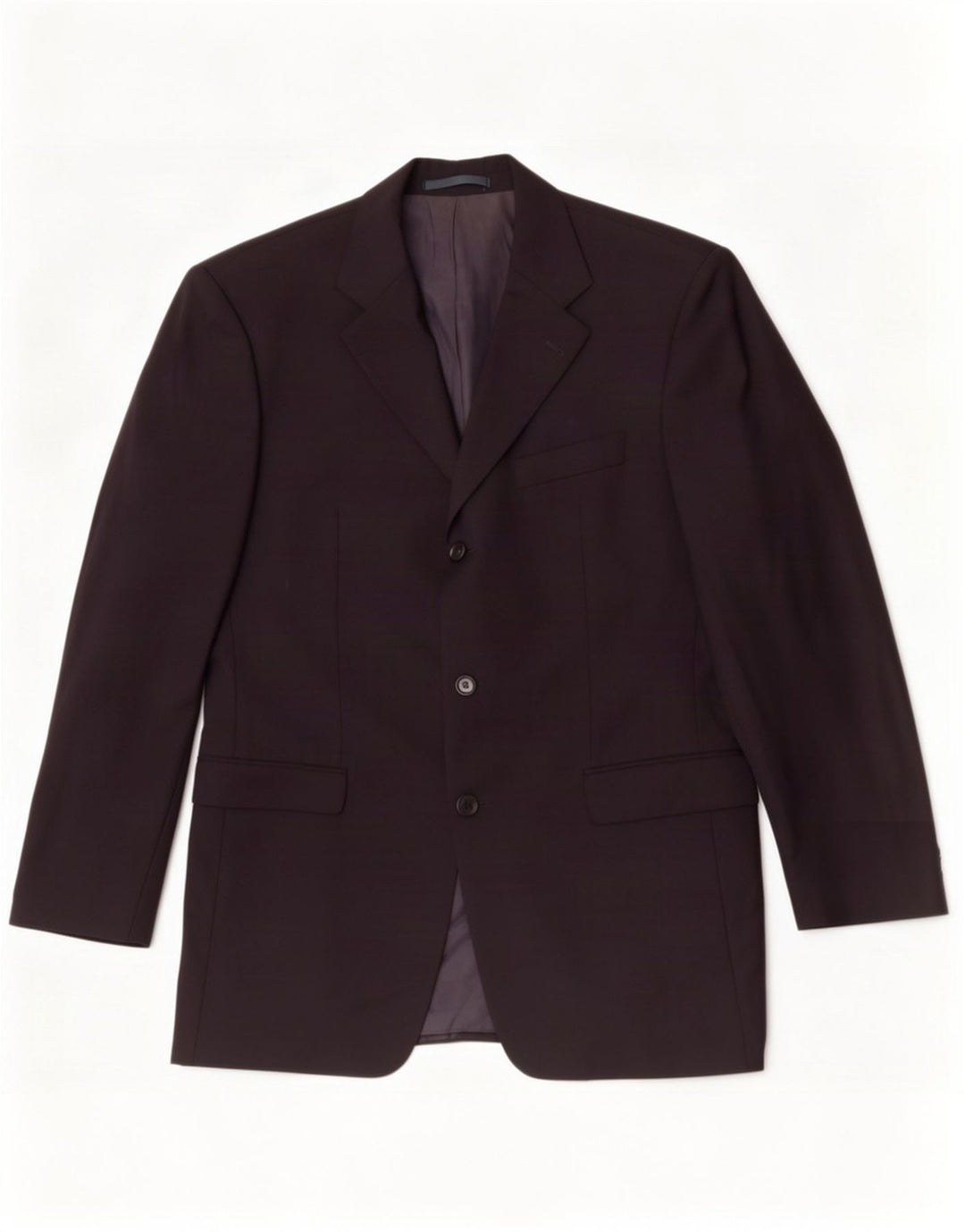 Giacca blazer da uomo a 3 bottoni Hugo Boss IT 50 Large in lana vergine blu navy
