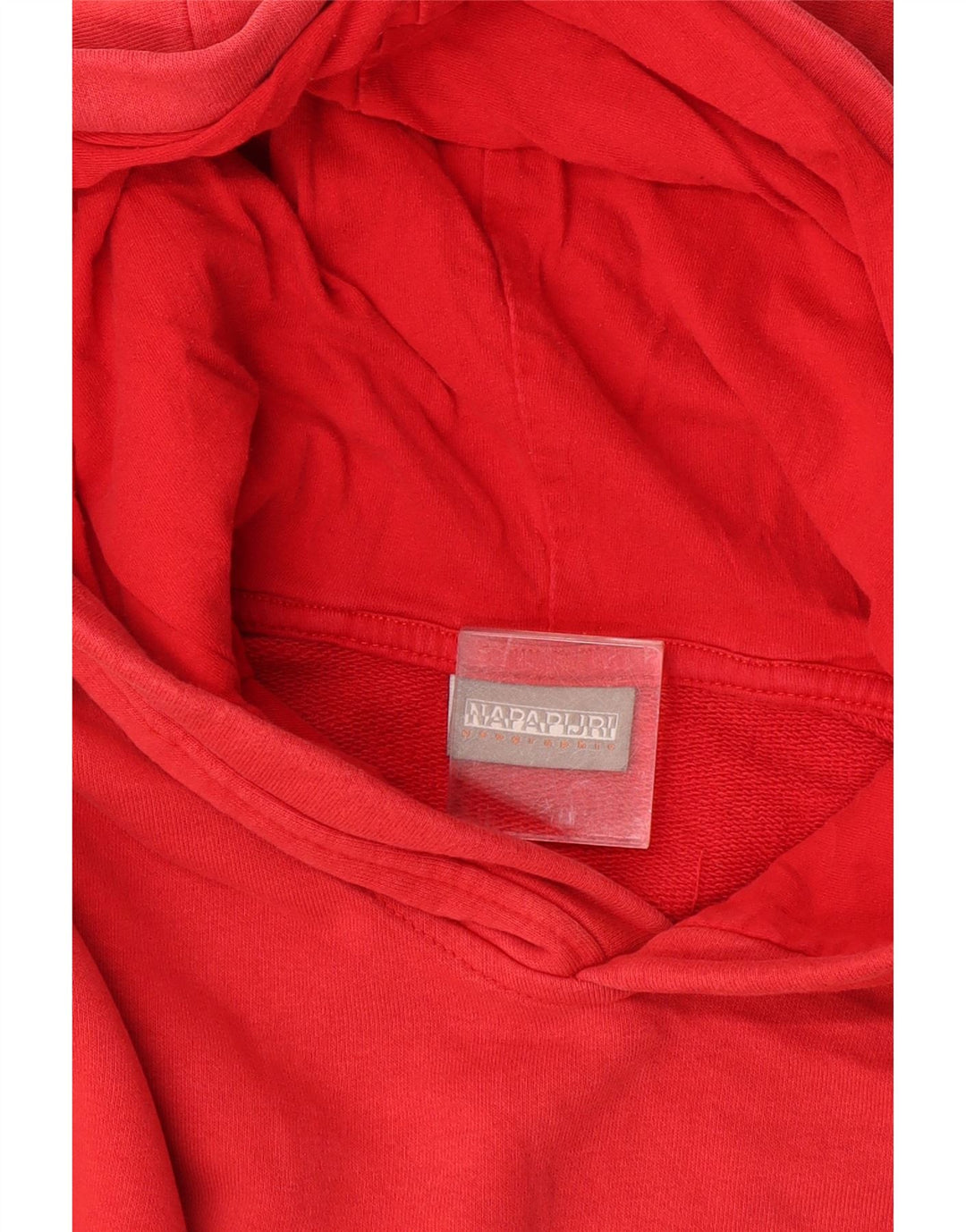 Maglione con cappuccio grafico da uomo Napapijri grande rosso