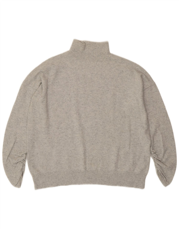Maglione maglione da donna con collo dolcevita MINT VELVET UK 14 Grigio medio screziato