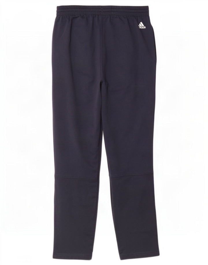 Pantaloni da tuta da uomo Adidas medi in poliestere blu navy