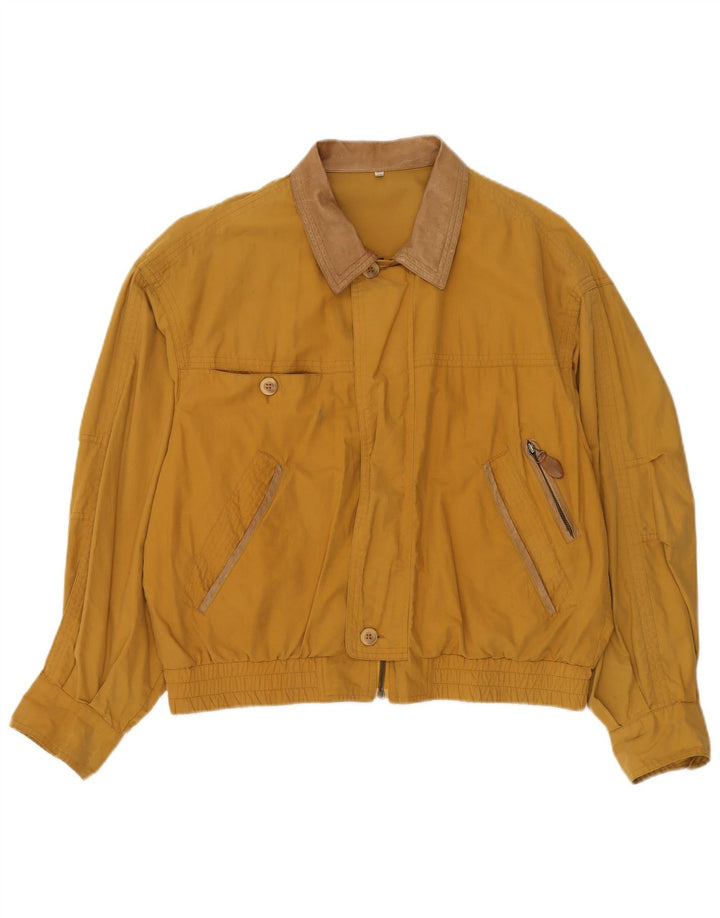 Ciao Bomber Uomo IT 50 Large Giallo Cotone Classico
