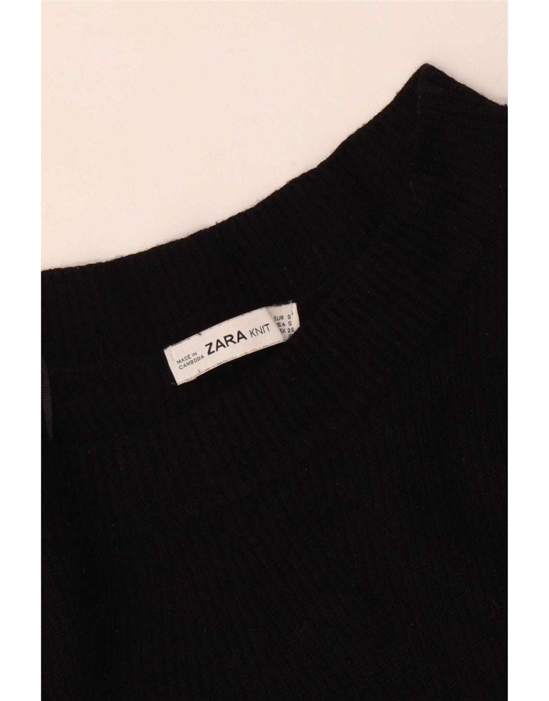 Maglione maglione oversize con scollo a barca da donna Zara UK 10 piccolo nero